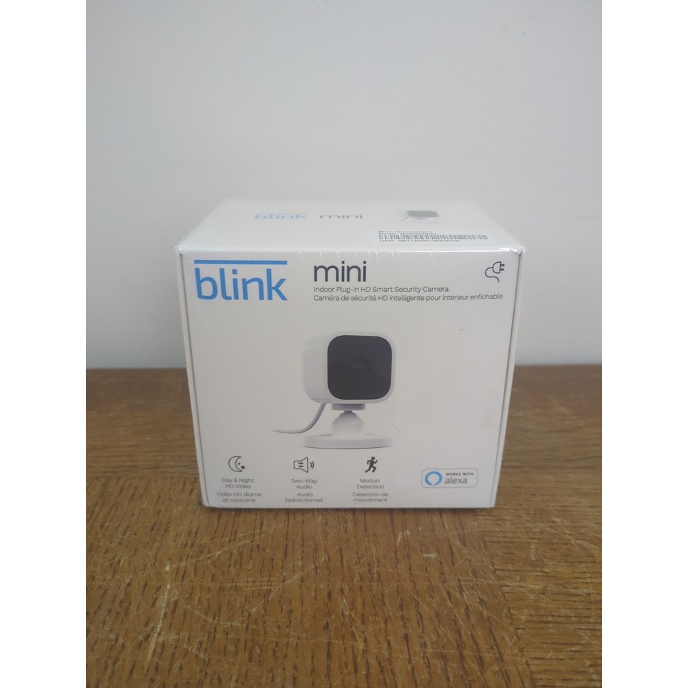 Blink‎ Mini Compact Indoor Plug-in Smart Security Camera 1080p HD SEALED